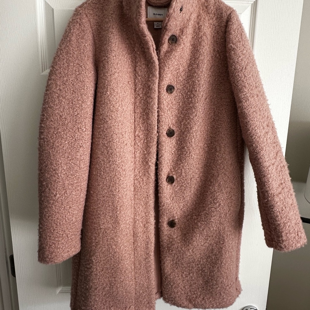 Old Navy Blush Pink Wool Coat